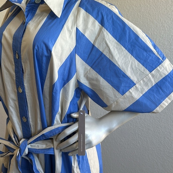 NWT Plenty by Tracy Reese Short-Sleeve Tie-Waist Midi Dress - Picture 6 of 10